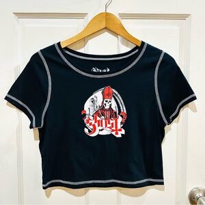 Ghost Official Merch Crop  T-Shirt Y2K Grunge NWOT